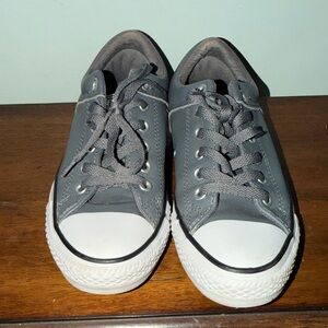 Gray Leather unisex Converse sneaker